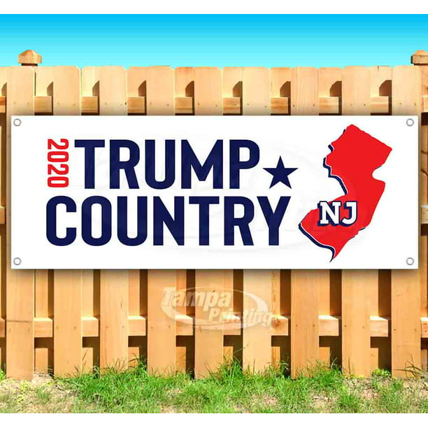 Advertising New Trump Country New Hampshire 2020 13 oz Heavy Duty Vinyl Banner Sign with Metal Grommets Store Flag, Many Sizes Available 